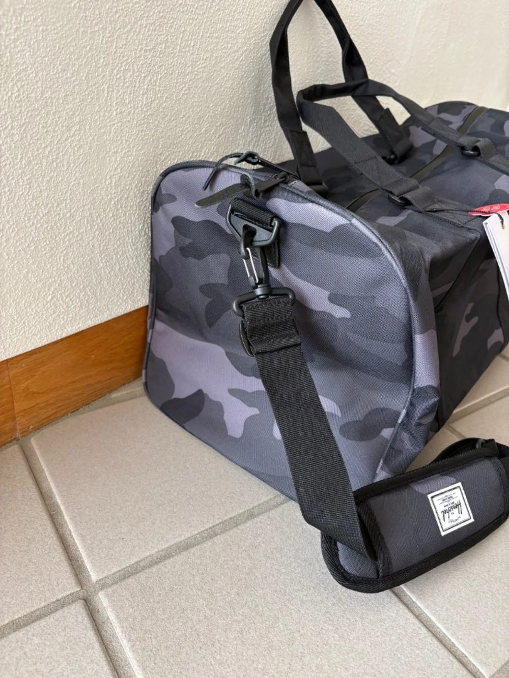 Herschel Novel Carry On Duffle Black Night Camo NWT